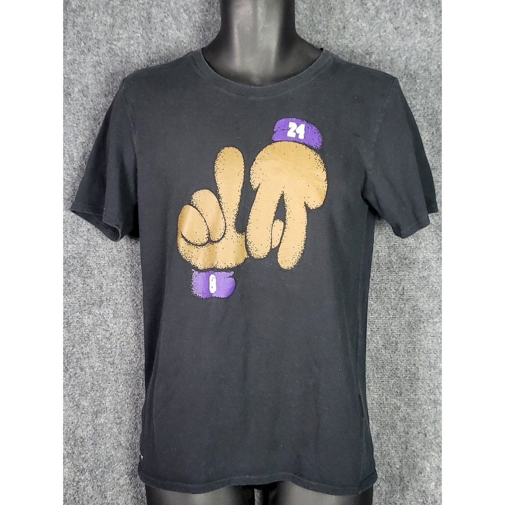 Nike Kobe Bryant Puppet‎ Hands Graphic Tee Mens S Dri Fit 24 Bball Shirt Retro